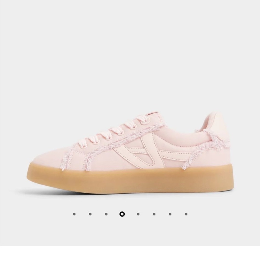 Aldo Light Pink Sneakers with Tan Sole